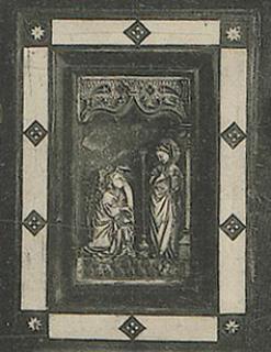 Openwork panel, 1 register, 1 ogee arch across (plaque ajourée; colonnettes) (Front)