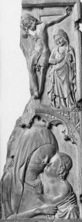 Triptych, 2 registers, with ogee arches; also known as the 'Grandisson Triptych' (Front, centre panel)