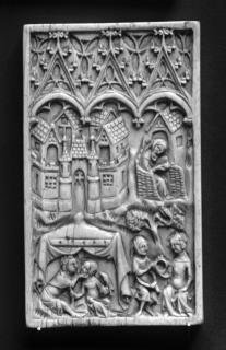 Box, 1 register, 3 arches across (frise d'arcatures) (Lid  (Inv. 71.283A))