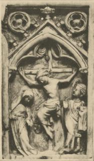 Wing, right (fragment of a diptych), 1 register, 1 arch across (plaquette) (Front)