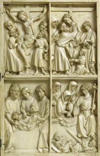 Diptych, 2 registers, 2 compartments across (Wing, right)