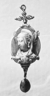 Rosary bead, 2 faces (chapelet) (Side 1)