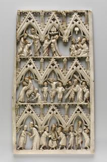 Openwork panel, 3 registers, 3 arches across (frise d'arcatures; plaque ajourée) (Front)