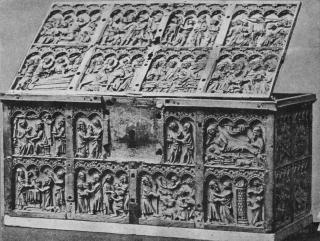 Casket (coffret; frises d'arcatures) (Body, front)