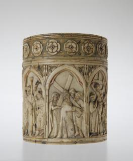 Cylindrical pyxis or reliquary (pyxide; frise d'arcatures) (Side)