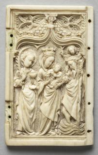 Diptych, 1 register, 1 ogee arch across (plaquettes) (Wing, right)