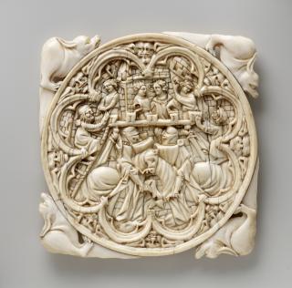 Mirror case, frame of 8 lobes (valve de miroir) (Front)