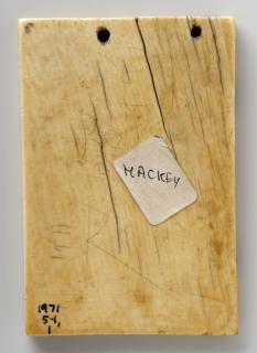Wing, right (fragment of a diptych), 1 register, with quatrefoil enclosed in a diamond (plaquette; quatre-feuilles) (Back)