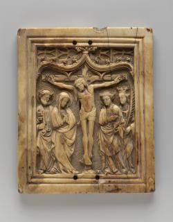Pax, 1 register, 1 ogee arch across (plaquette; baiser de paix) (Front)