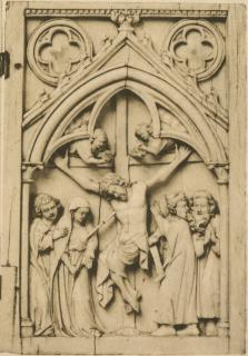Diptych, 1 register, 1 arch across (plaquettes; colonnettes) (Wing, right)