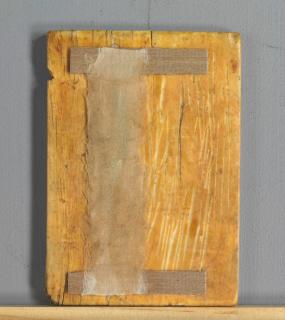 Wing, left (fragment of a diptych), 1 register, 5 arches across (frise d'arcatures; plaquette) (Back)