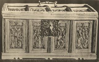 Casket, with ogee arches (coffret; box; boite) (Body, front)