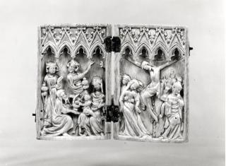 Diptych, 1 register, 4 arches across (plaquettes; frise d'arcatures) (Front)