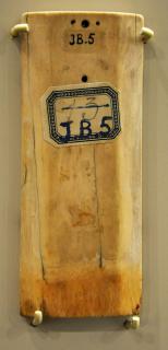 Panel (possibly fragment of a polyptych), 1 register, 1 arch across (plaquette) (Back)