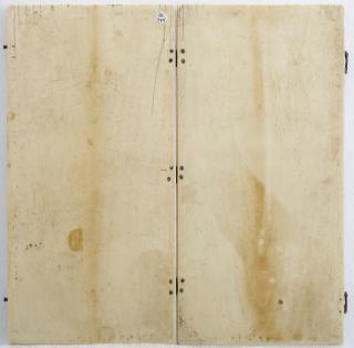 Diptych, 3 registers, 5 arches across (frise d'arcatures) (Back)