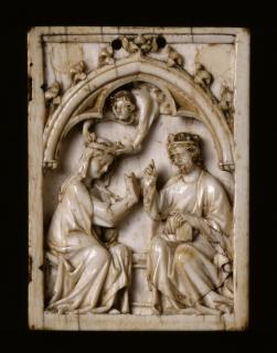 Wing, right (part of a diptych), 1 register, 1 arch across (plaquette) (Front)