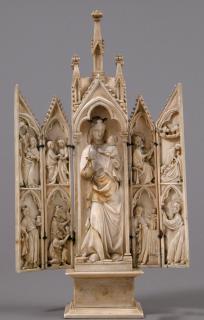 Gabled polyptych (tabernacle) (Front, open)