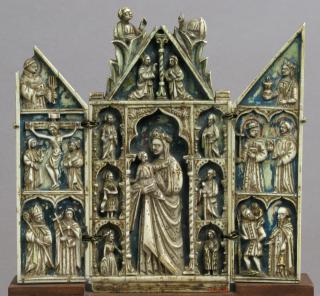 Gabled triptych, with arches (Front)
