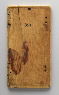 Writing tablet, 1 register, 3 arches (plaquette; frise d'arcatures; tablette à écrire) (Back)