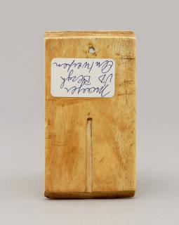 Panel, 2 registers, with quatrefoils (quatre-feuilles); possibly reused as a pax (baiser de paix) (Back)