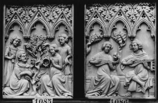 Writing tablets, 1 register, 3 arches across (tablette à écrire; plaquette; frise d'arcatures) (Front)