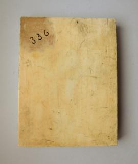 Diptych, 1 register, 3 arches across (plaquettes; frise d'arcatures) (Back)