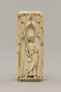 Four-sided relief (possibly fragment from a crozier; crosse; colonnettes; arcatures) (Side 3)