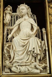 Openwork relief (appliqué; ajouré); reliquary (Detail)