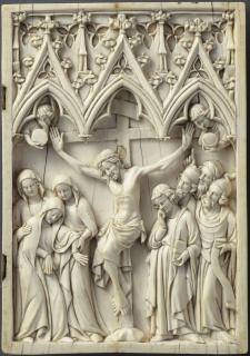 Wing, right (part of a diptych), 1 register, 3 arches across (frise d'arcature; plaquette) (Front)