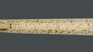 Hunting horn (oliphant) (Detail, top strip)