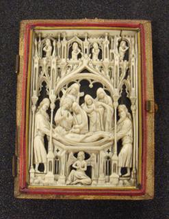 Openwork panel, 2 registers, 3 arches across (plaque ajourée) (Front)