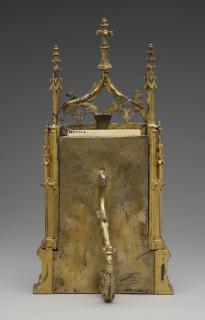 Panel or pax (?), 1 register, 3 paired arches across (frise d'arcatures) (Back)