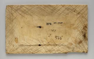 Panel, fragment of a casket (coffret), 1 register (Back)