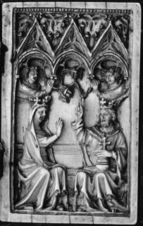 Diptych, 1 register, 3 arches across (frise d'arcatures; plaquettes) (Wing, right)