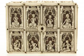 Openwork casket with arches (coffret ajouré; frise d'arcatures) (Lid)