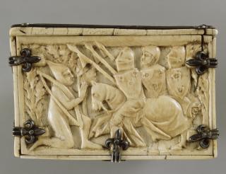 Casket (coffret; frise d'arcatures) (End, left)