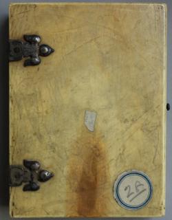 Diptych, 1 register (plaquettes) (Back, left wing)
