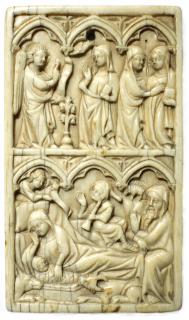 Writing tablet, 2 registers, 3 arches across (tablettes à écrire; frise d'arcatures) (Front)