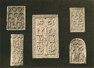 Writing tablet, 1 register, 3 arches across (frise d'arcatures; plaquette; tablette à écrire) (Group image)