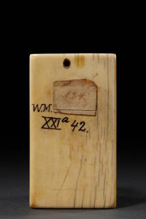 Wing, right (fragment of a diptych), 2 registers, 3 arches across (frise d'arcatures) (Back)