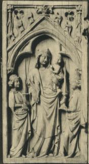 Diptych, 1 register, 1 arch across (plaquette) (Wing, left)