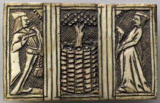Panel (fragment of a box), 1 register (Front)