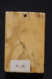 Wing, right (fragment of a diptych), 1 register, 3 arches across (plaquette; frise d'arcatures) (Back)