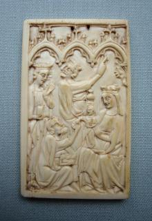 Double-sided panel, 1 register, 3 arches across (plaquette, frise d'arcatures) (Side 1)