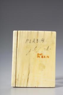 Wing, left (fragment of a diptych), 1 register, 1 arch across (plaquette; colonnettes) (Back)