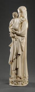 Statuette; known as the Virgin of the Sainte-Chapelle (Vierge de la Sainte-Chapelle) (Side)