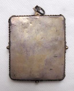 Wing, right (fragment of a diptych), 1 register, 3 arches across (plaquette, frise d'arcatures) (Back)