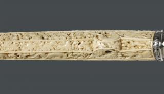 Hunting horn (oliphant) (Detail, top strip)