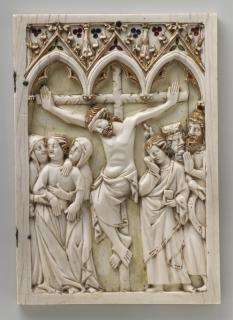 Wing, right (fragment of a diptych), 1 register, 3 arches across (frise d'arcatures; plaquette) (Front)