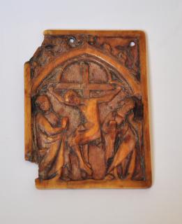 Wing, right (fragment of a diptych), 1 register, 1 arch across (plaquette) (Front)